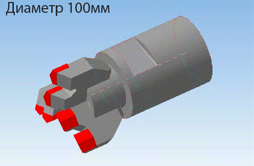 Долото III усиленные D=58-100 мм
